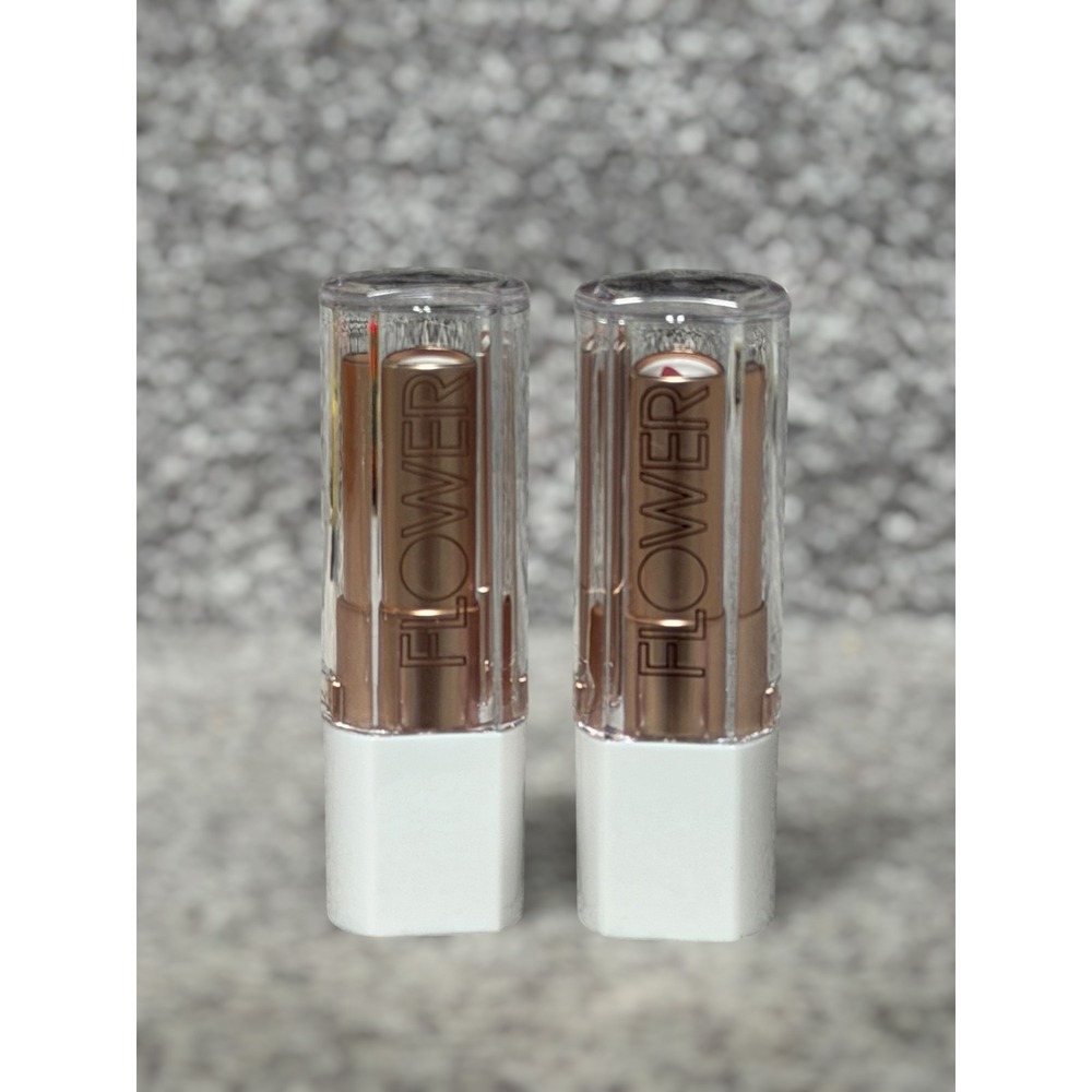 NEW Discontinued Flower Beauty Petal Pout Lot of 2 Pink Dusk Cream Lipstick